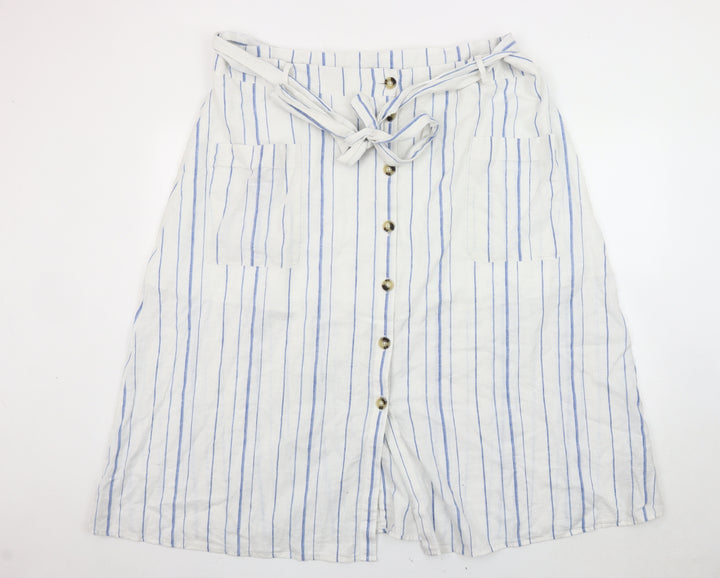 Marks and Spencer Women’s White A-Line Skirt Size 22