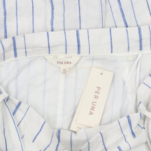 Marks and Spencer Women’s White A-Line Skirt Size 22
