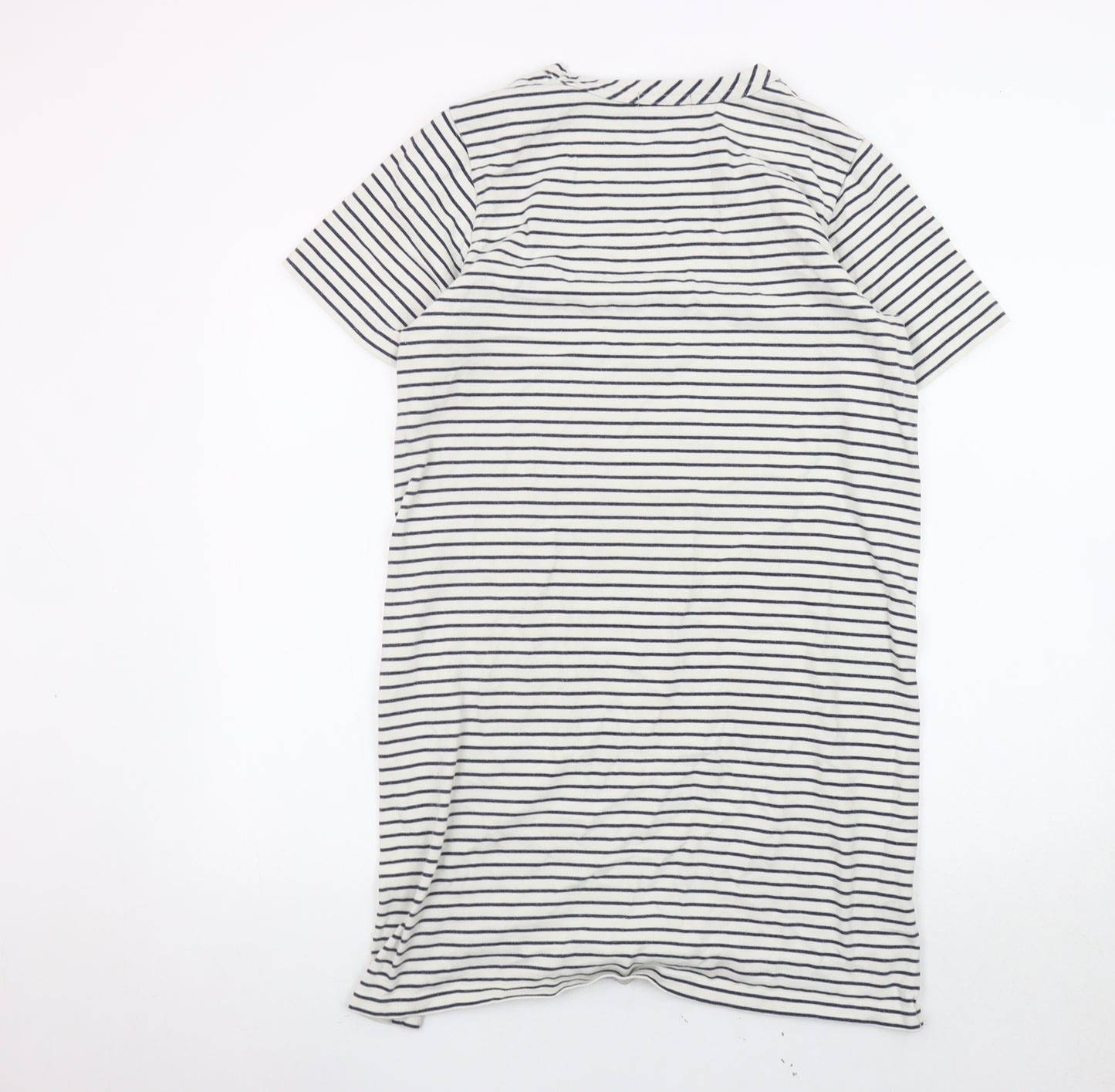 Buffalo David Bitton Women’s White Striped T-Shirt Dress
