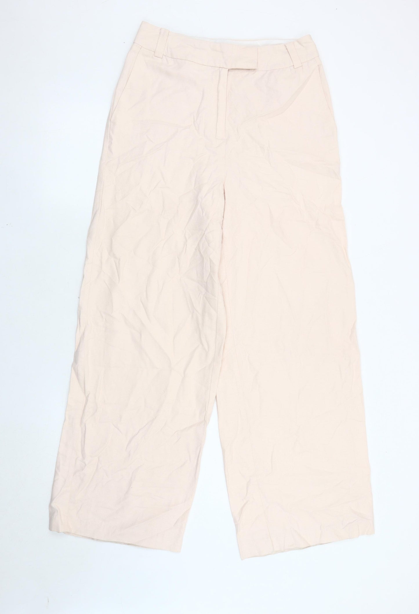La Redoute Women's Beige Wide-Leg Trousers Size 10
