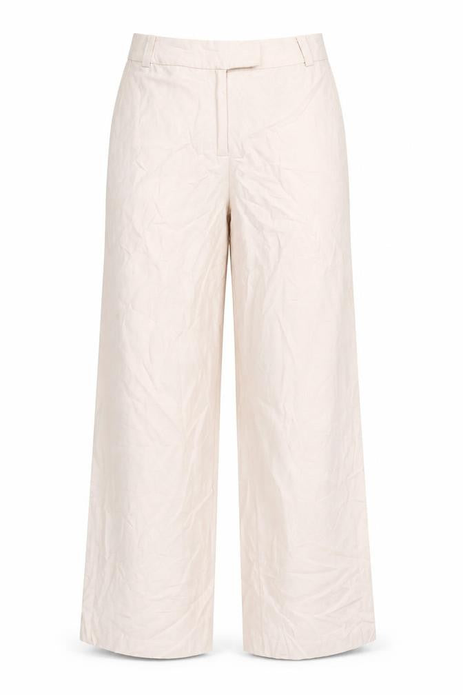 La Redoute Women's Beige Wide-Leg Trousers Size 10