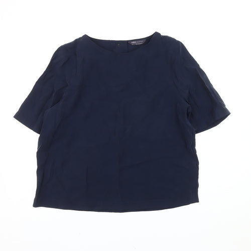 Marks and Spencer Women's Blue Short Sleeve Top