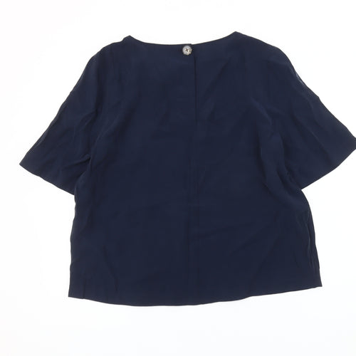 Marks and Spencer Women's Blue Short Sleeve Top