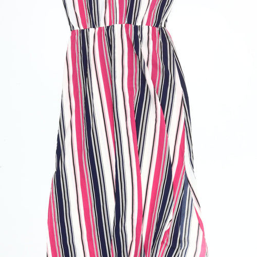 Mela London Women's Multicoloured Stripe Midi Dress, Size 10