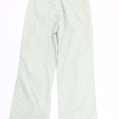 Zara Women's Grey Wide-Leg Trousers, Size 10