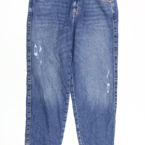 ONLY Women's Blue Mom Jeans Size 8 Relaxed Fit