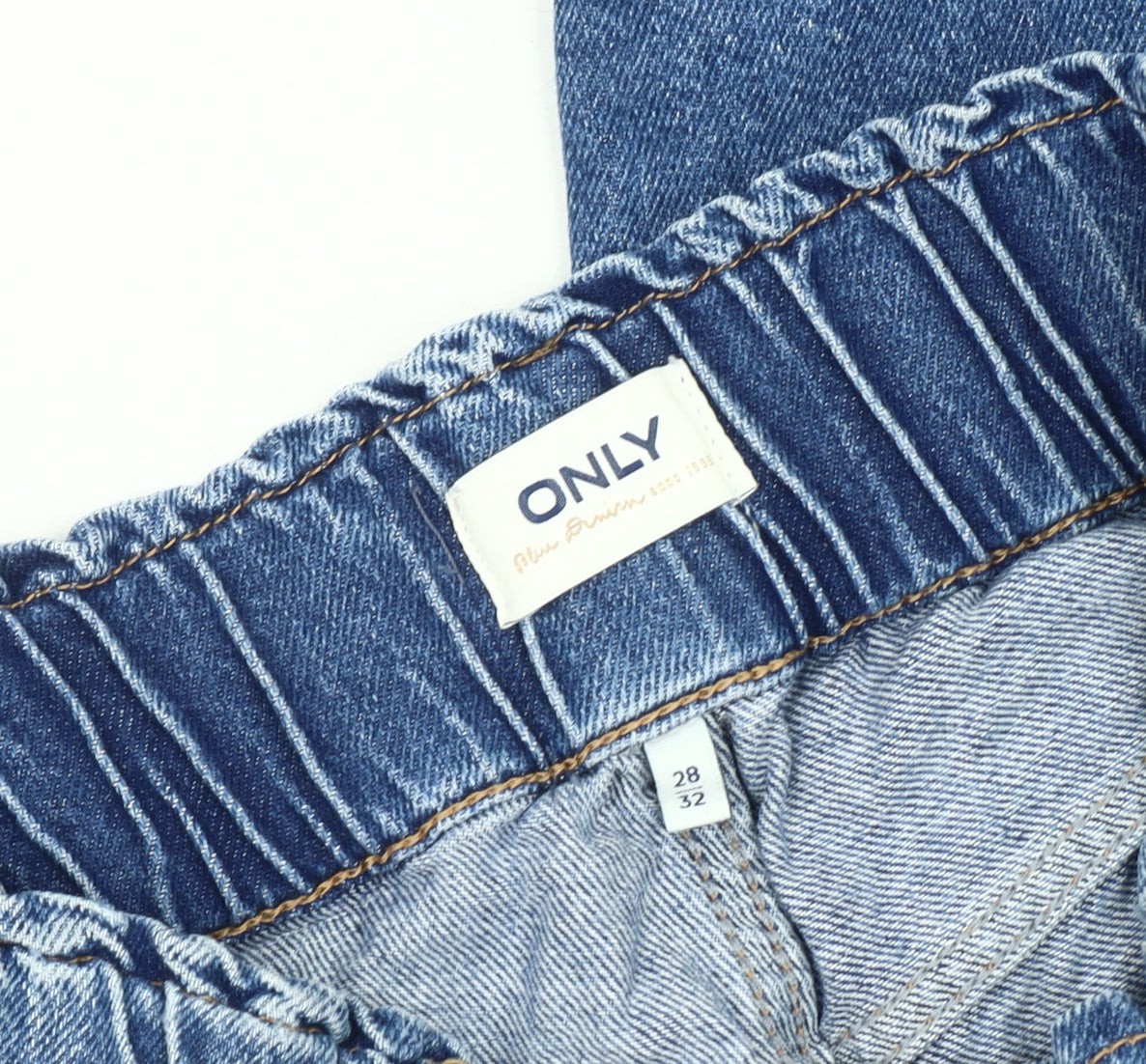 ONLY Women's Blue Mom Jeans Size 8 Relaxed Fit