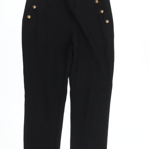 V By Very Women's Black Straight Trousers Size 12