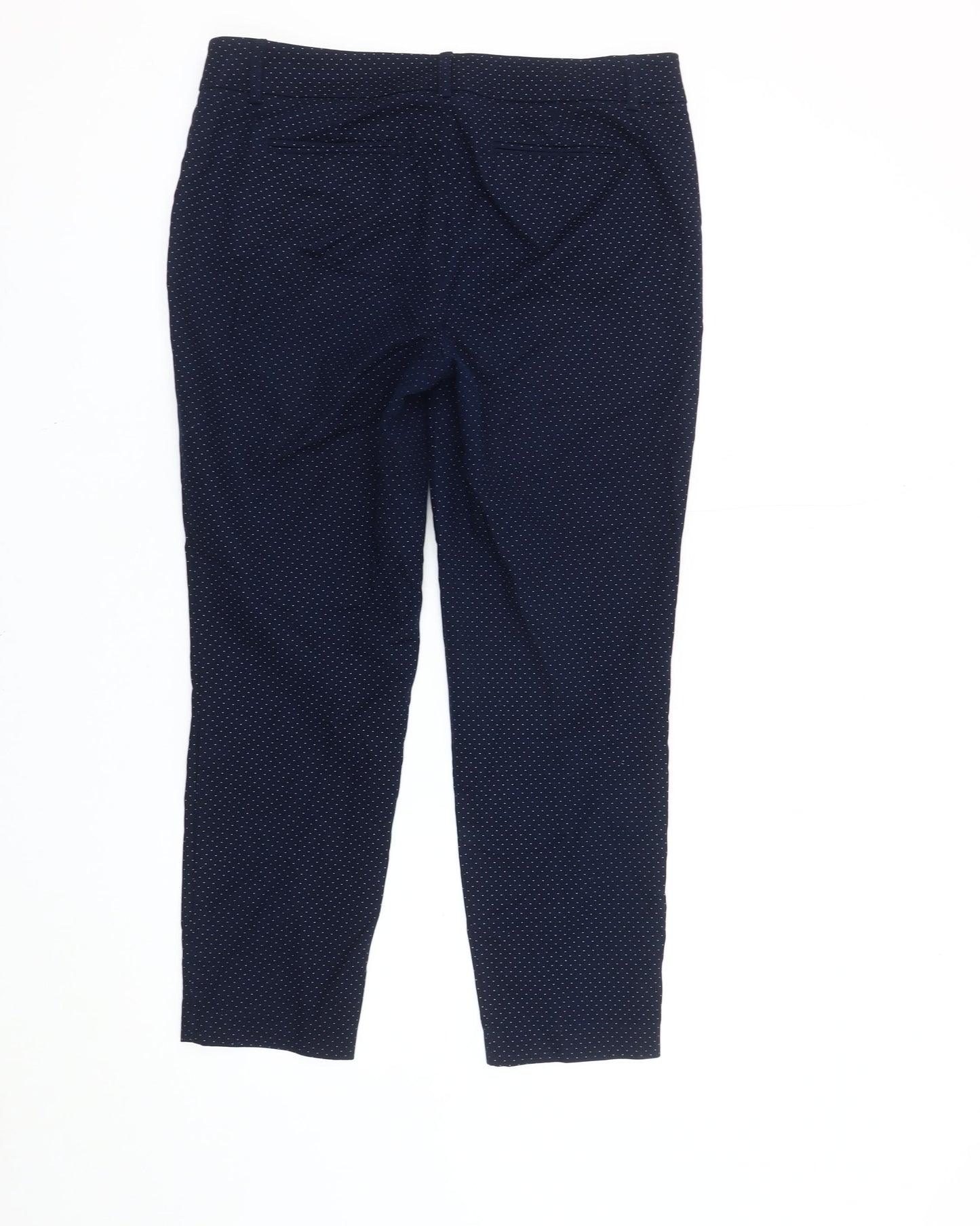 Hilary Radley Women's Blue Cropped Trousers Size 12