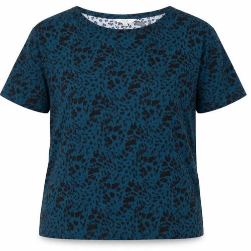 Marks and Spencer Women's Blue Animal Print T-Shirt