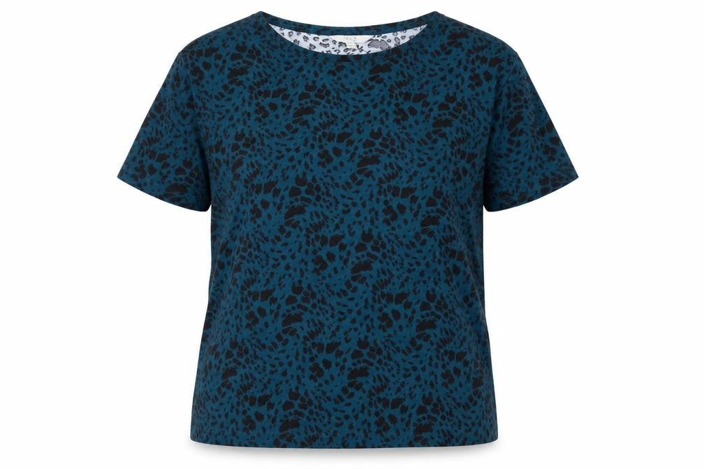 Marks and Spencer Women's Blue Animal Print T-Shirt