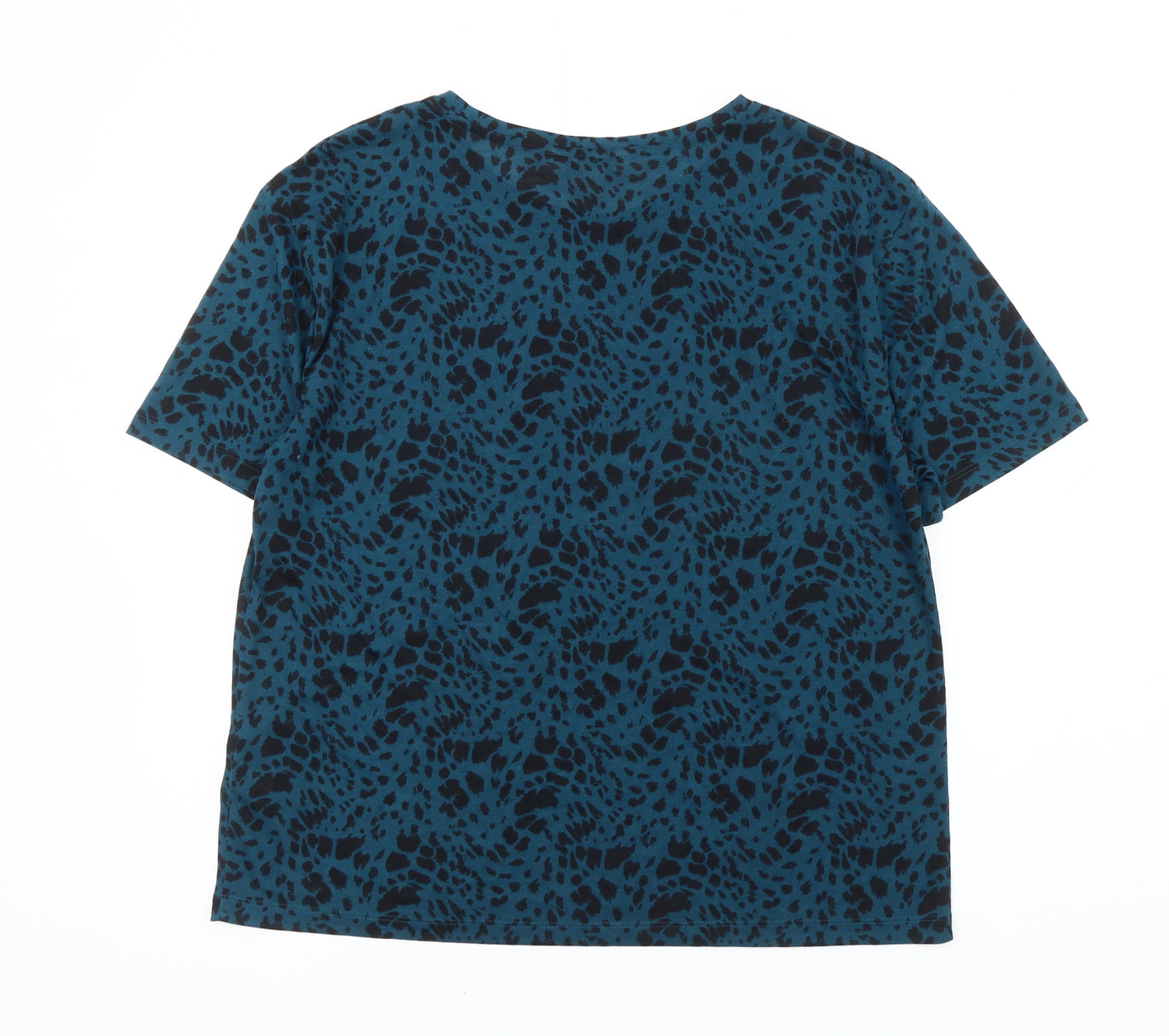 Marks and Spencer Women's Blue Animal Print T-Shirt