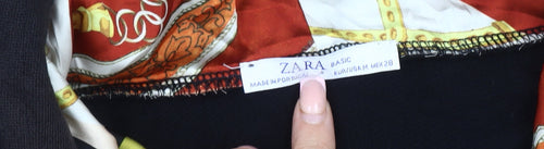 Zara Women's Black Hooded Hoodie, Size 12