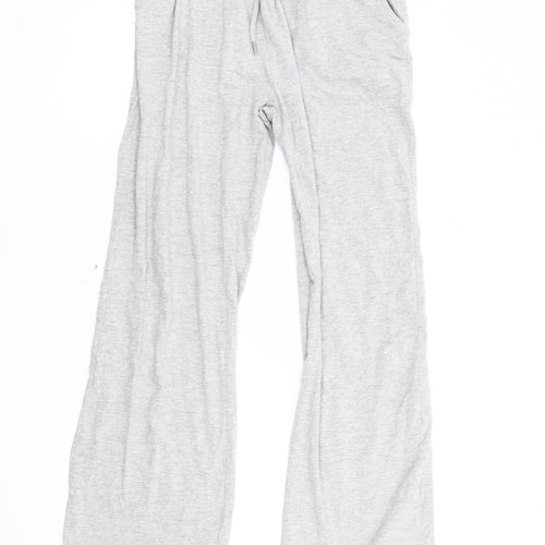 PrettyLittleThing Women’s Grey Track Pants Size 4