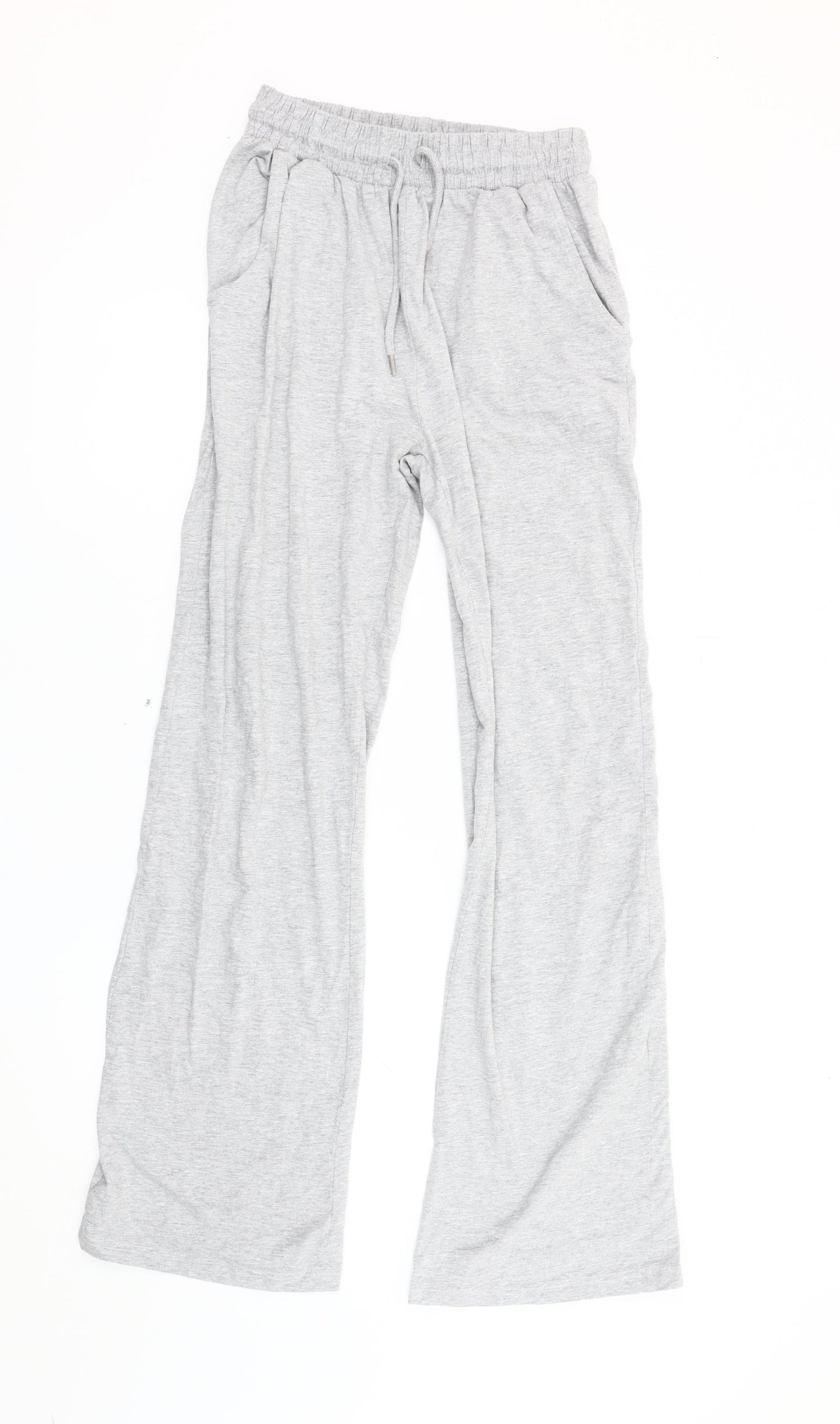 PrettyLittleThing Women’s Grey Track Pants Size 4