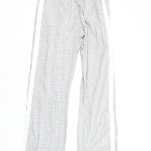 PrettyLittleThing Women’s Grey Track Pants Size 4