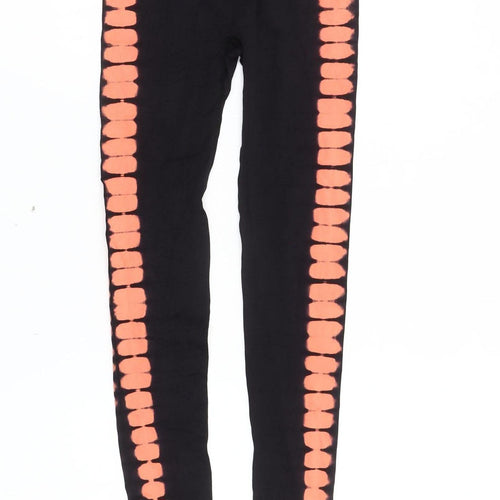 Work Out Women's Black Tie Dye Leggings XS