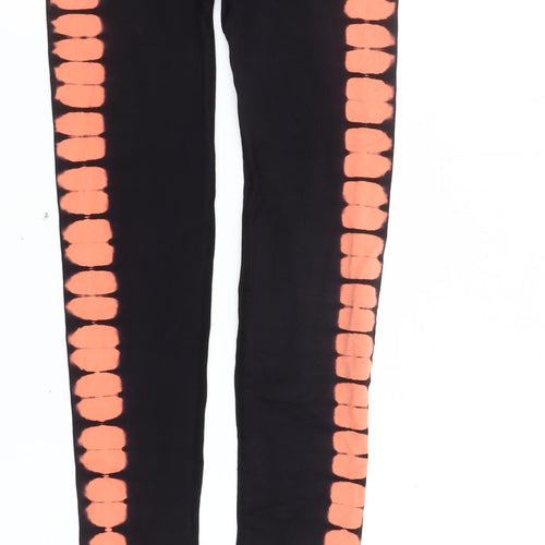 Work Out Women's Black Tie Dye Leggings XS