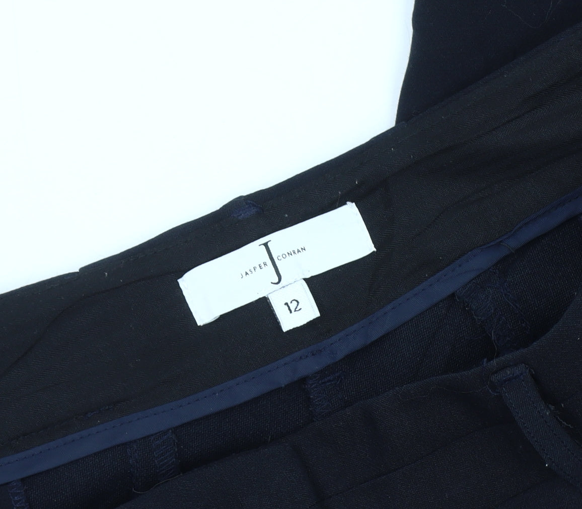 Jasper Conran Women's Black Cropped Trousers Size 12