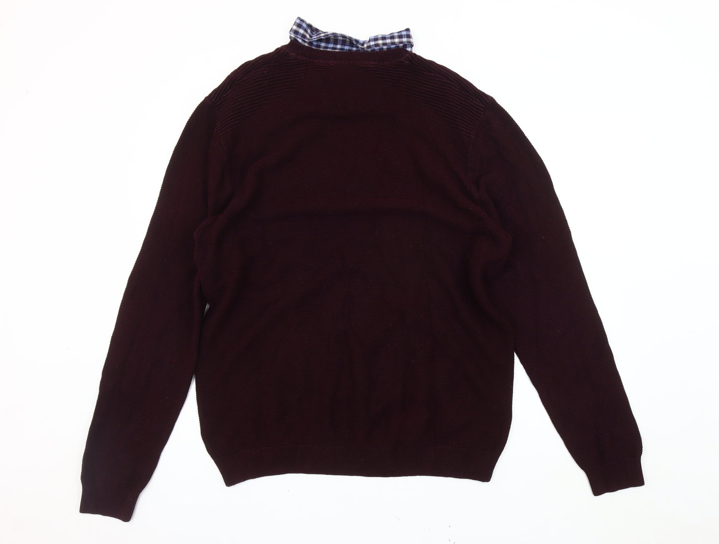 Next Men's Purple Crew Neck Jumper 2XL