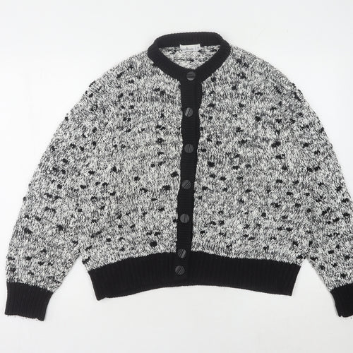 Littlewoods Women's Cardigan, Black, Size 16, Chunky Knit