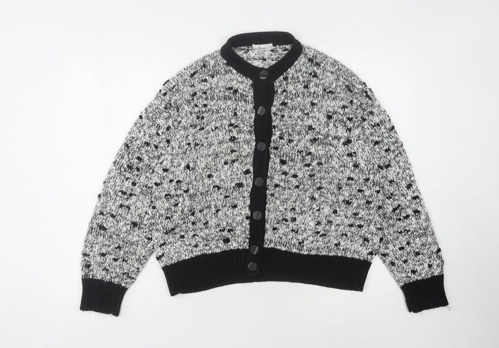 Littlewoods Women's Cardigan, Black, Size 16, Chunky Knit