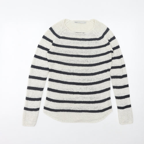 ONLY Women's Multicoloured Striped Pullover Jumper XS