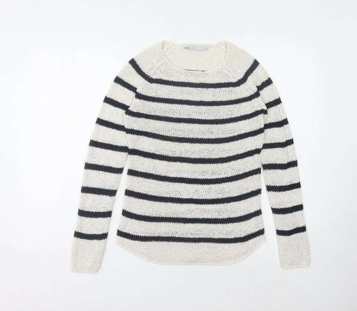 ONLY Women's Multicoloured Striped Pullover Jumper XS