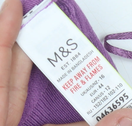 Marks and Spencer Women's Purple Cardigan Size 16