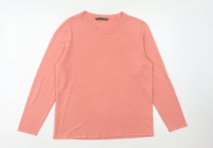 Bonmarché Women's Pink Pullover Jumper Size 14