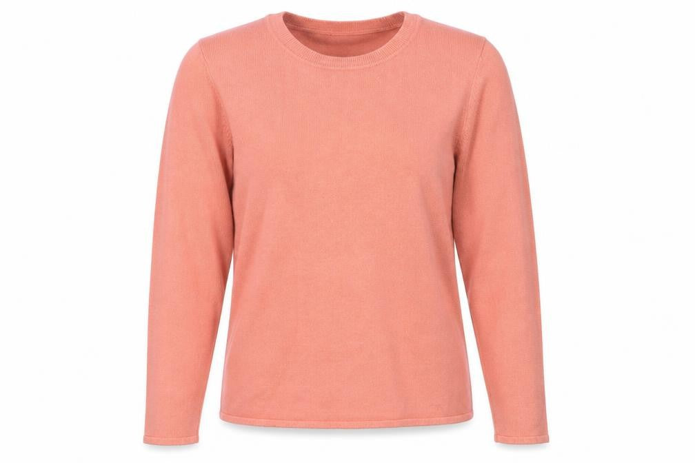 Front view of Bonmarché Women's Pink jumper, size 14