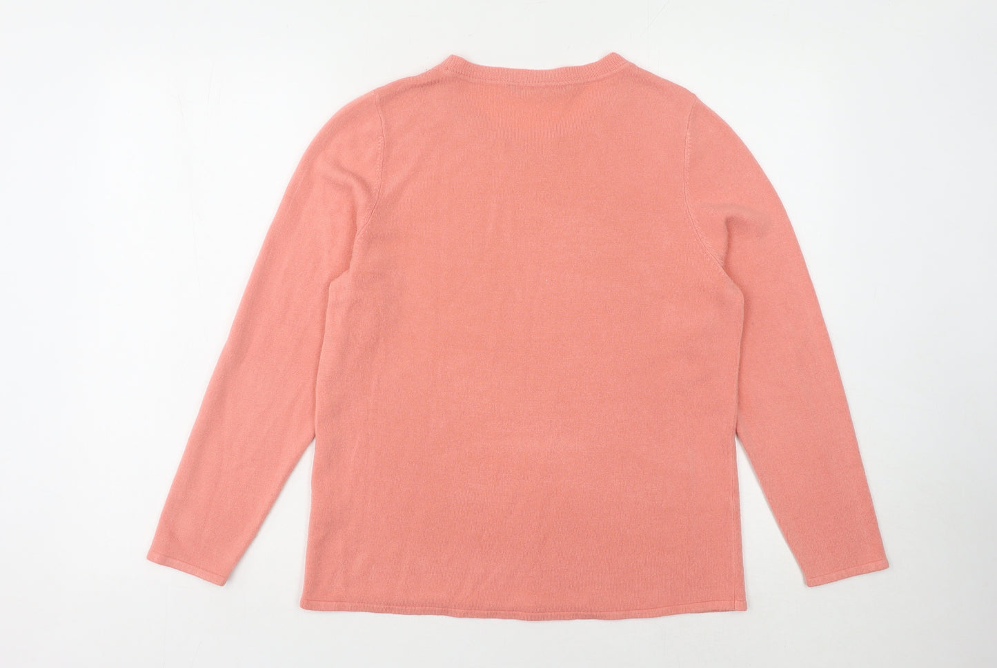 Bonmarché Women's Pink Pullover Jumper Size 14