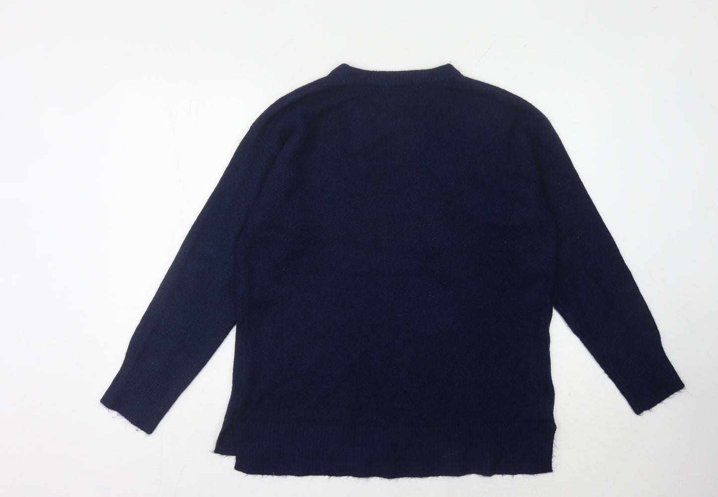 Bonmarché Women's Blue Beaded Pullover Jumper
