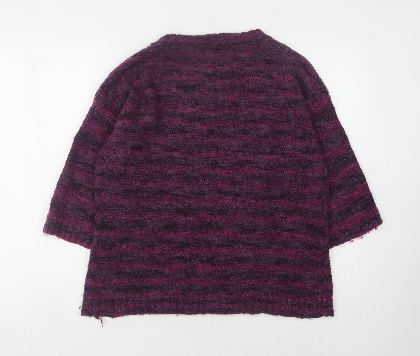 JM Collection Women's Multicoloured Stripe Jumper M