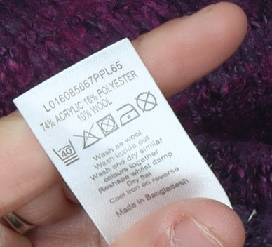 JM Collection Women's Multicoloured Stripe Jumper M