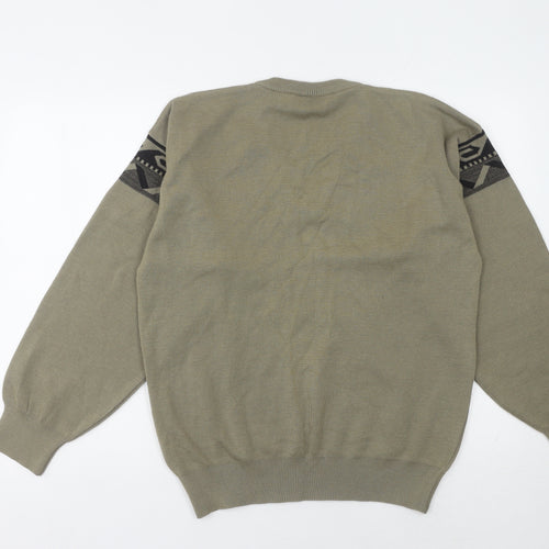 Gabicci Men's Green V-Neck Pullover Jumper M