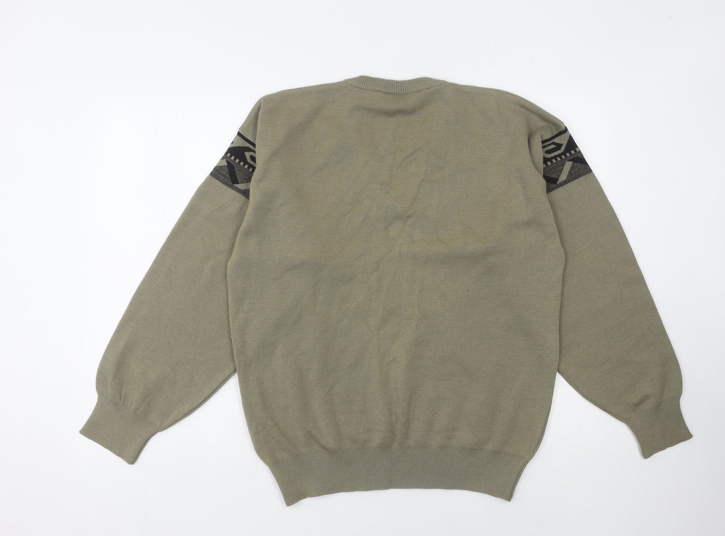 Gabicci Men's Green V-Neck Pullover Jumper M