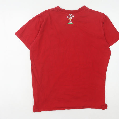 WRU Unisex Red Jersey T-Shirt M Rugby Sports