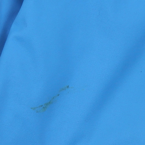 Jack Wolfskin Women's Blue Hooded Rain Coat Size 16