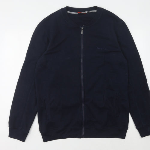 Pierre Cardin Men's Black Full Zip Jumper XL