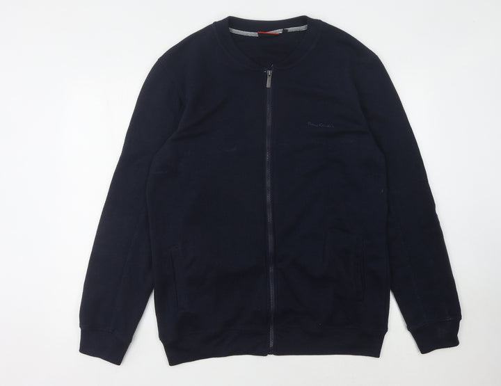 Pierre Cardin Men's Black Full Zip Jumper XL