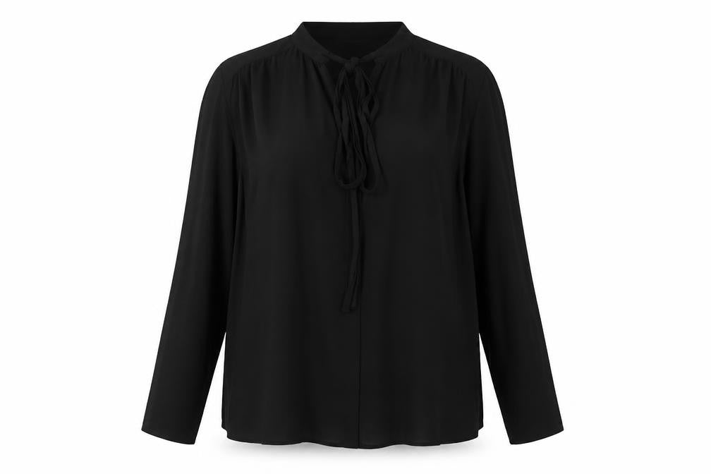 Front view of Marks & Spencer Women's Black Blouse, size 12