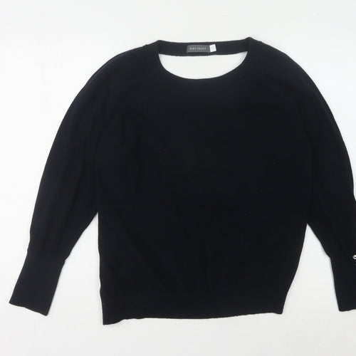 Mint Velvet Women's Black M Animal Print Pullover