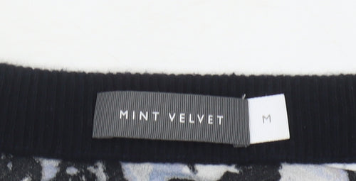Mint Velvet Women's Black M Animal Print Pullover