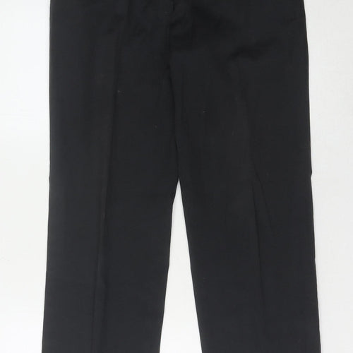 Oscar Jacobson Men's Black Trousers Size 46 Formal