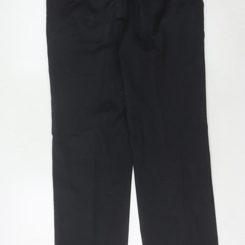 Oscar Jacobson Men's Black Trousers Size 46 Formal
