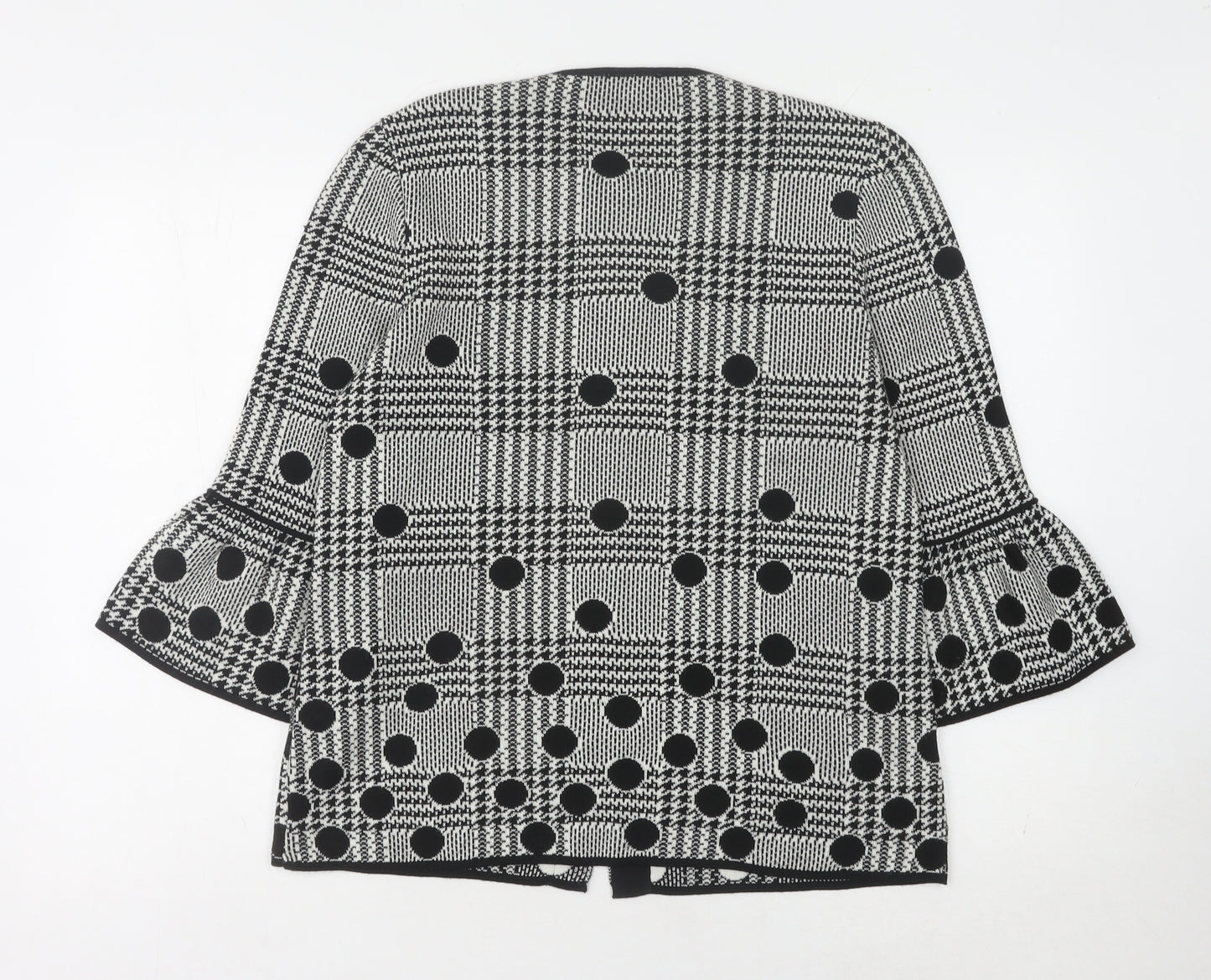 Maria Bellentani Women's Black Check Cardigan L