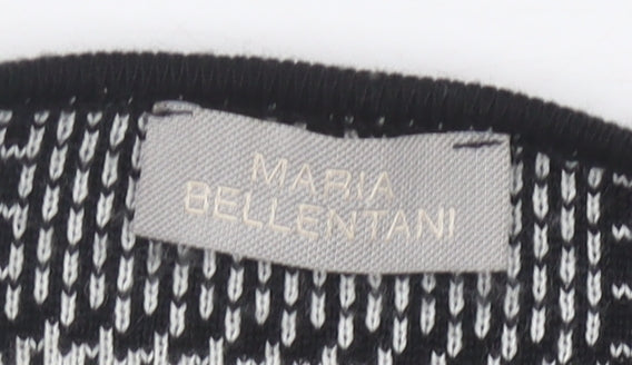 Maria Bellentani Women's Black Check Cardigan L