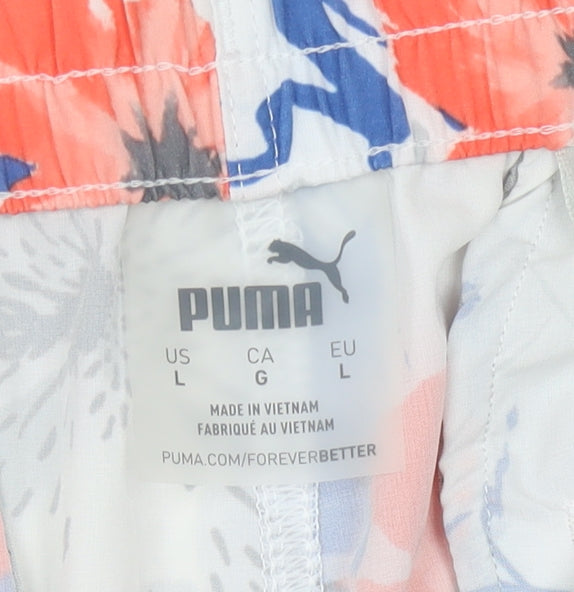 Puma Men's Multicoloured Floral Swim Shorts L
