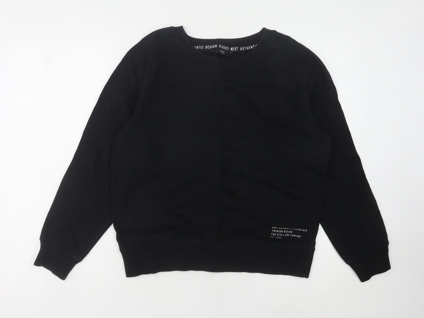 Next Women's Black Sweatshirt M Cotton